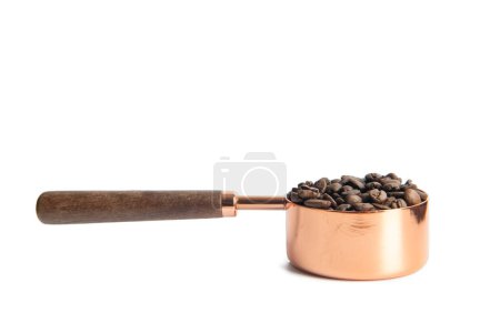 Téléchargez les photos : Mesure de l'isolat de cuillère à café sur whie - en image libre de droit