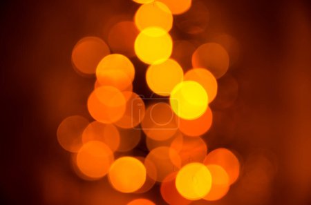 Photo for Abstract christmas background of blurred garland lights - Royalty Free Image