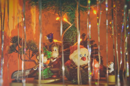 Photo for Christmas toys under the tree - Royalty Free Image