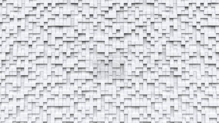 Téléchargez les photos : Fond blanc brillant abstrait entièrement fait de cubes - en image libre de droit