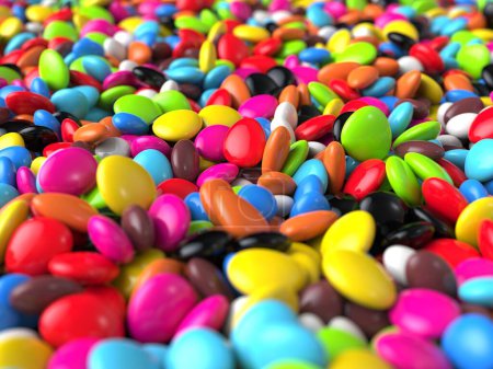 Photo for Background made of thousands small bright and colorful small pebbles - Royalty Free Image