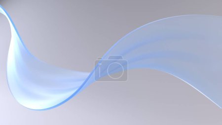 Téléchargez les photos : Forme abstraite fluide bleu clair - eau, satin, forme abstraite du mouvement du tissu - en image libre de droit