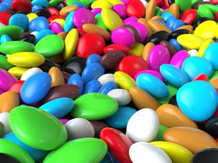 Téléchargez les photos : Bonbons colorés - Petites pierres et cailloux colorés - fond d'écran - en image libre de droit