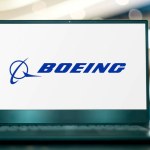 POZNAN, POL - JUN 28, 2022: Laptop computer displaying logo of The Boeing Company, an American multinational aerospace corporation