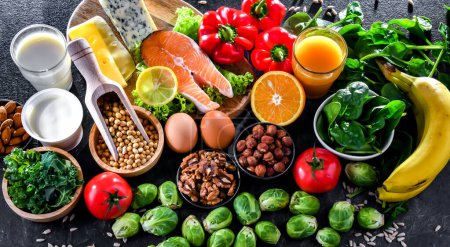 Productos alimenticios recomendados para la osteoporosis y huesos sanos.