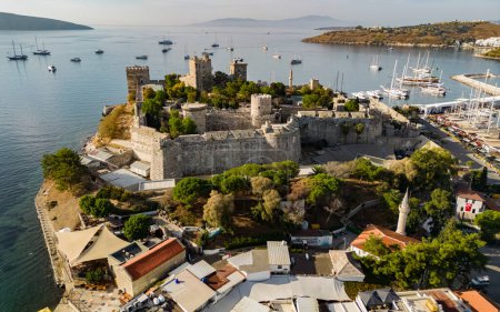 Photo for Aerial view of Bodrum in Mugla Province, Turkey. - Royalty Free Image