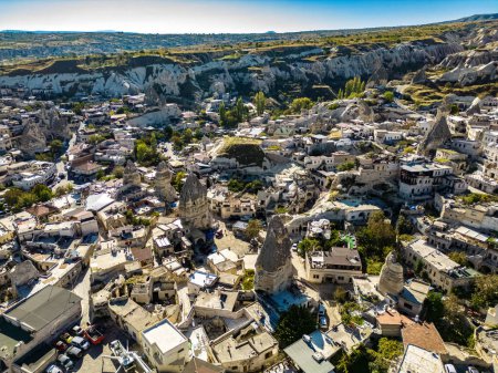 Téléchargez les photos : Vue Aérienne de Goreme dans la Province de Nevsehir en Cappadoce, Turquie. - en image libre de droit