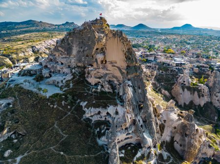 Photo for View of Uchisar Castle in Nevsehir Province in Cappadocia, Turkey. - Royalty Free Image