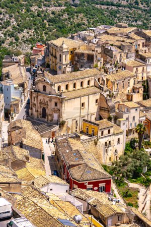 Foto de Vista de Ragusa en Val di Noto, sur de Sicilia, Italia - Imagen libre de derechos