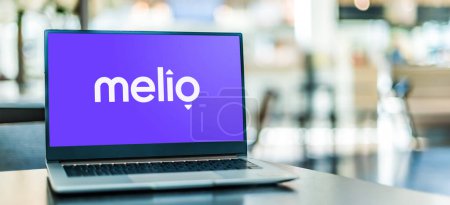 Photo for POZNAN, POL - DEC 5, 2023: Laptop computer displaying logo of  Melio, an online accounts payable solution that allows businesses to conveniently make ACH bank transfers. - Royalty Free Image