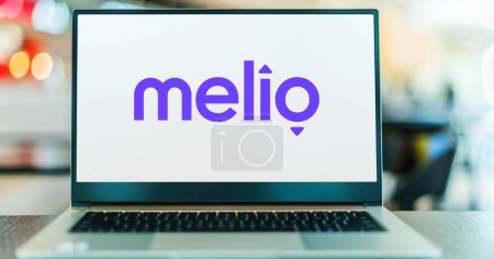 Photo for POZNAN, POL - DEC 5, 2023: Laptop computer displaying logo of  Melio, an online accounts payable solution that allows businesses to conveniently make ACH bank transfers. - Royalty Free Image