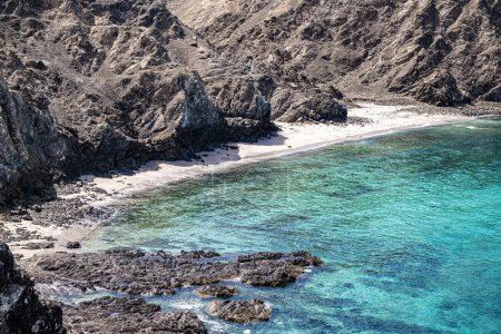 Qantab beach, a popular tourist destination near Muscat, Oman