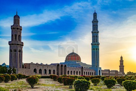 Grande mosquée du sultan Qaboos à Mascate, Oman

