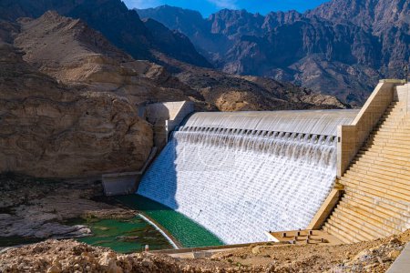 Photo for Wadi Dayqah Dam in Ash-Sharqiyyah Region, Oman. - Royalty Free Image