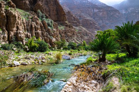 Schlucht des Wadi Ash Shab im südöstlichen Gouvernement Oman