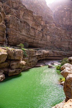 Gorge of Wadi Ash Shab in Southeastern Governorate, Oman