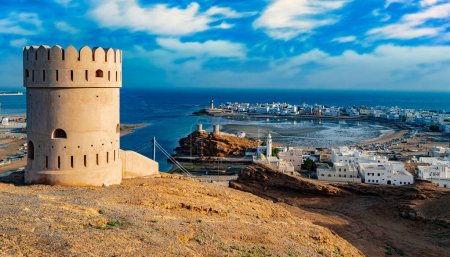 View of the city of Sur, the capital city of Ash Sharqiyah South Governorate in northeastern Oman