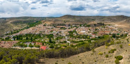 Photo for Panoramic aerial view of Pastrana, Guadalajara province Spain, One of the Beautiful Towns - Royalty Free Image
