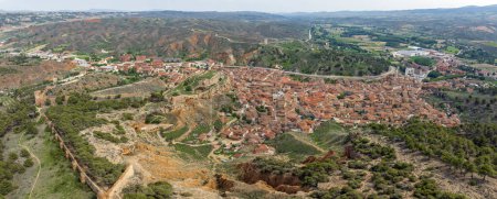 Photo for Panoramic view of the monumental city of Daroca in the province of Zaragoza, Spain - Royalty Free Image