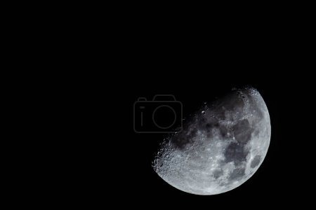 Photo for Moon closeup showing the details of the lunar surface. March 16, 2019 - Royalty Free Image