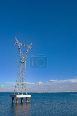 Photo for Metallic structure of transmission of electric current - Royalty Free Image