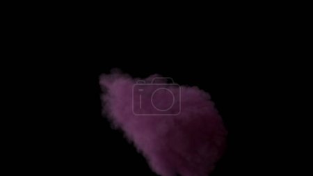 Photo for White smoke in the water, isolated on black background. abstract composition of steam vape. fog texture for - Royalty Free Image