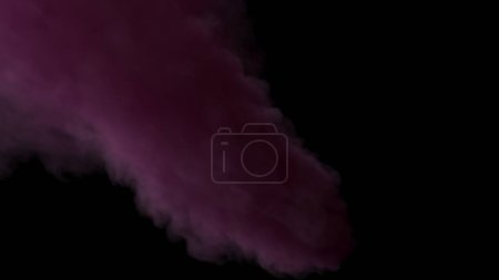 Photo for Smoke on a black background. isolated on a dark textured backgroun - Royalty Free Image