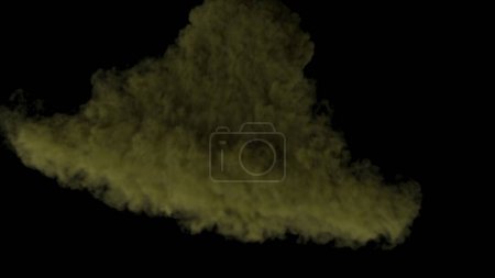 Téléchargez les photos : Steam smoke on black background - en image libre de droit