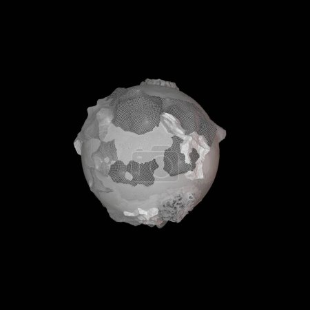 Foto de 3d render of a planet earth with a white background - Imagen libre de derechos