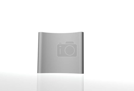 Photo for Blank white paper roll isolated on a background. 3d illustration - Royalty Free Image