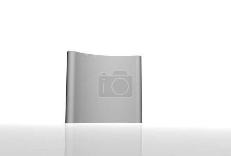 Téléchargez les photos : Blank white paper roll isolated on a background. 3d illustration - en image libre de droit