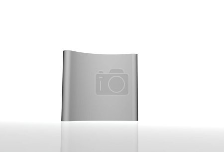 Photo for Blank white paper roll isolated on a background - Royalty Free Image