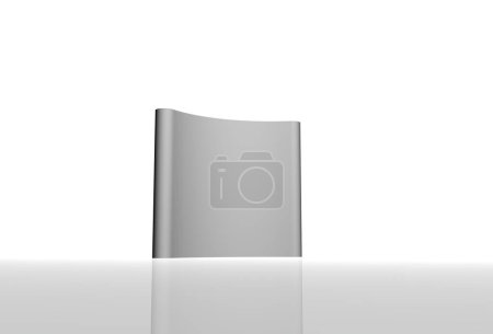 Foto de Blank white paper roll isolated on a background - Imagen libre de derechos