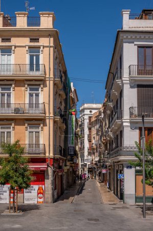 Photo for Valencia, Spain - July 25, 2023: Beautiful streets  in Valencia, Spain. - Royalty Free Image