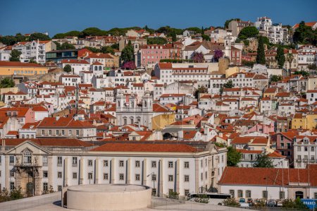 Lisbon, Portugal - July 30, 2023: Beautiful views and architecture in Lisbon's old city.