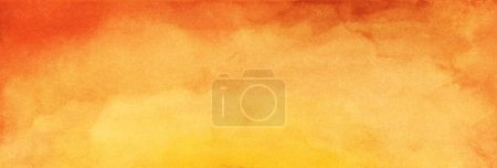 Téléchargez les photos : Abstrait orange et jaune fond de texture de papier. Illustration aquarelle. - en image libre de droit