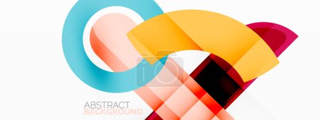 Ilustración de Rayas geométricas de color, líneas de fondo abstracto. Plantilla geométrica mínima para papel pintado, banner, presentación - Imagen libre de derechos