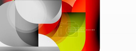 Photo for Geometrical minimal wallpaper. Geometric shapes. Vector illustration for wallpaper banner background or landing page - Royalty Free Image