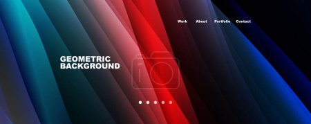 Illustration for Fluid wave lines with trendy fluid color gradient abstract background. Web page for website or mobile app wallpaper - Royalty Free Image