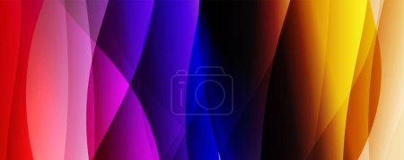 Photo for Fluid color gradients with dynamic wave line effect. Vector Illustration For Wallpaper, Banner, Background, Card, Book Illustration, landing page - Royalty Free Image