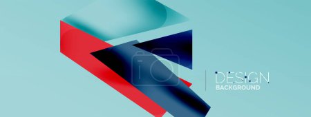 Foto de Color de fondo líneas superpuestas abstractas. Ilustración vectorial de composición mínima para fondo de banner de papel pintado o landing page - Imagen libre de derechos