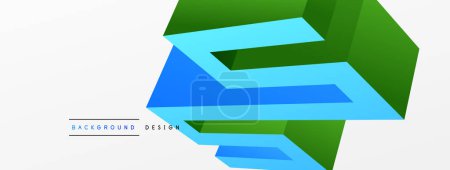 Ilustración de Abstract line background. Trendy techno business template for wallpaper, banner, background or landing - Imagen libre de derechos