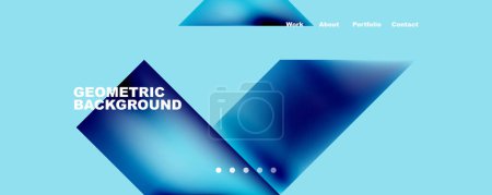 Photo for Dynamic lines, triangles, rectangles geometric abstract background. Vector Illustration For Wallpaper, Banner, Background, Card, Book Illustration, landing page - Royalty Free Image