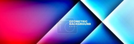 Illustration for Abstract background - squares and lines composition created with lights and shadows. Technology or business digital template. Trendy simple fluid color gradient abstract background - Royalty Free Image