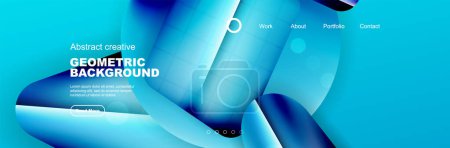 Illustration for Abstract background for your landing page design. Web page for website or mobile app wallpaper - Royalty Free Image