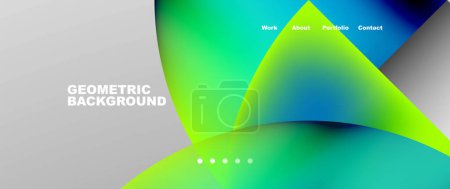 Photo for Circles and round elements abstract background design for wallpaper, banner, background, landing page, wall art, invitation, prints - Royalty Free Image