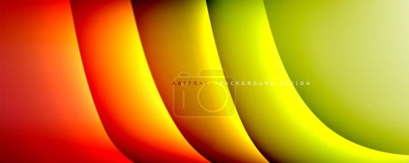 Illustration for Dynamic trendy simple fluid color gradient abstract background with line effects. Vector Illustration For Wallpaper, Banner, Background, Card, Book Illustration, landing page - Royalty Free Image