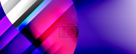 Illustration for Trendy simple fluid color gradient abstract background with dynamic line effect. Vector Illustration For Wallpaper, Banner, Background, Card, Book Illustration, landing page - Royalty Free Image