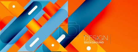 Photo for Background overlapping lines. Dynamic lines abstract wallpaper. Straight lines composition vector illustration for wallpaper banner background or landing page - Royalty Free Image