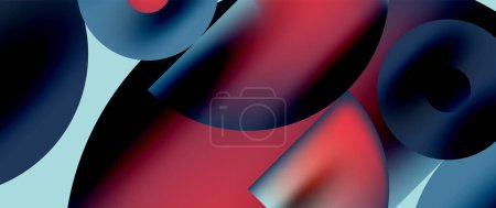 Illustration for Circle composition abstract wallpaper background - Royalty Free Image